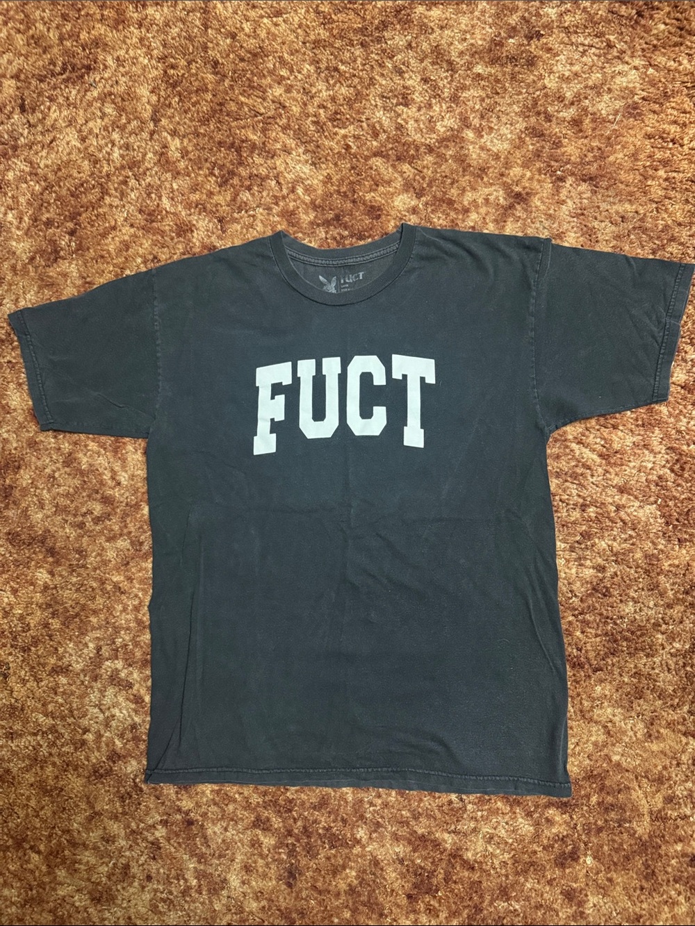 Vintage FUCT Men's Black Short Sleeve Logo Tee